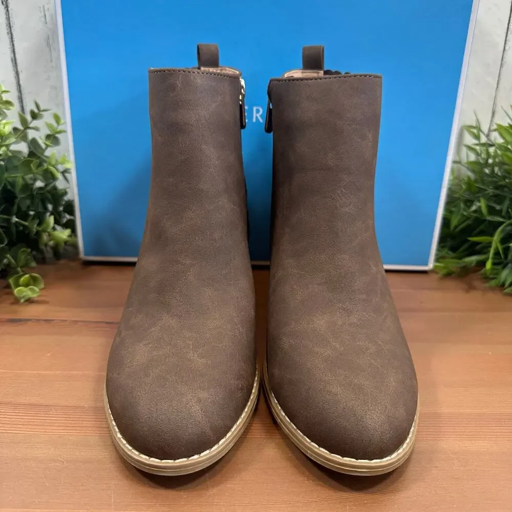 Draper James Women's Elle Chelsea Brown Boots Size 11 - Picture 3 of 7